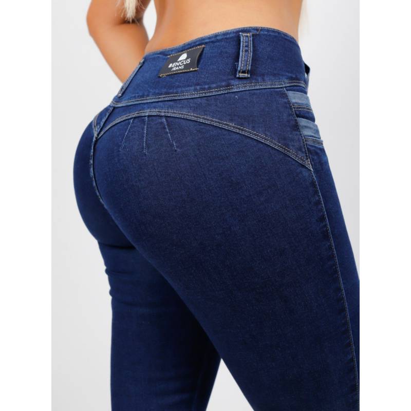 Pantalón Jeans para Mujer color Azul Noche GENERICO