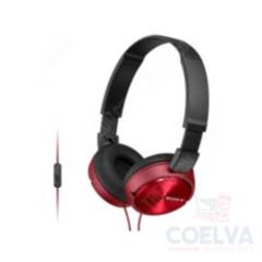 Sony MDR-ZX310AP Headphone With Microphon - Rojo