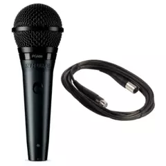 SHURE - Micrófono Profesional Shure PGA58 Cardiode Dinámico Negro