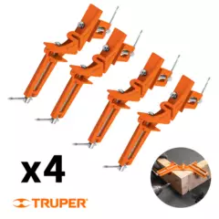 TRUPER - Prensa Esquinera Carpintero Pack 4 unidades Truper
