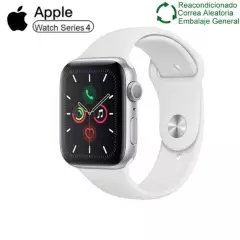 APPLE - Apple Watch Series 4 (44mm,GPS)- Blanco Reacondicionado(NO NUEVO)