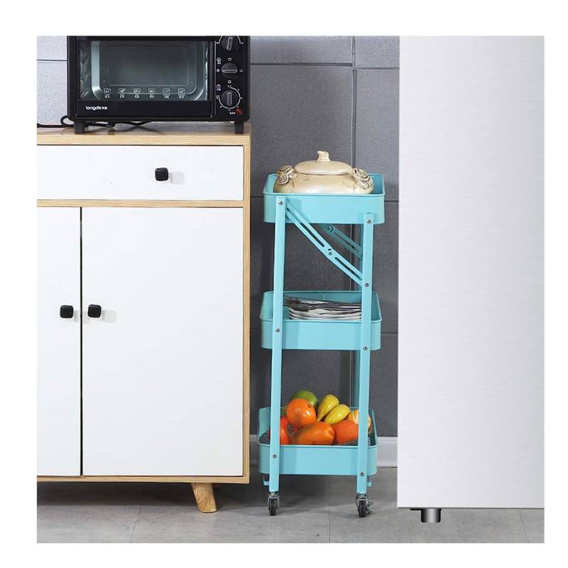 Estante organizador Gretail para cocina y comedor 4 niveles Negro