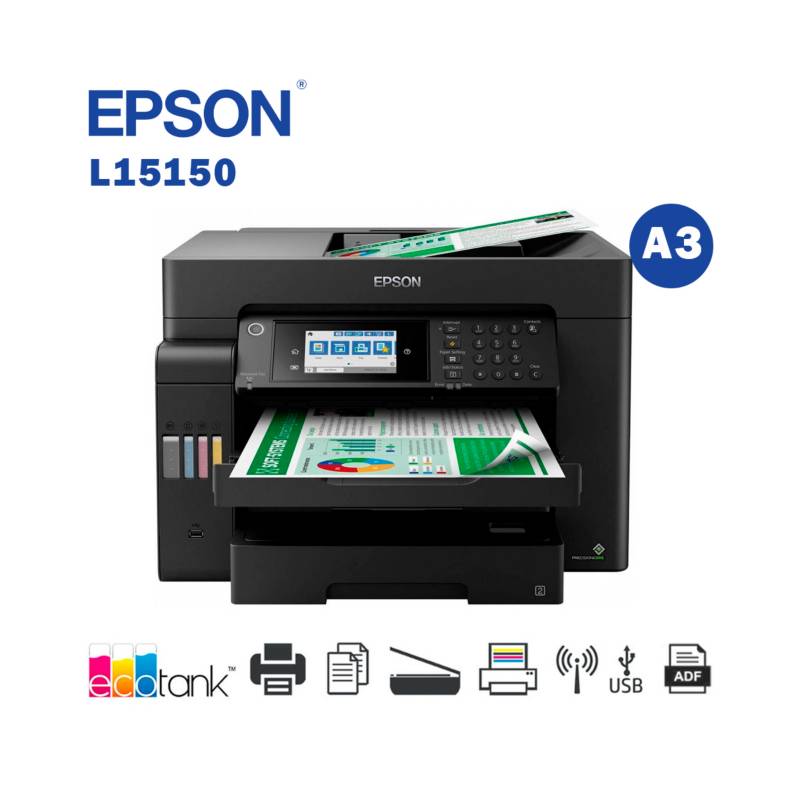 Impresora A3 MULTIFUNCIONAL A3 Epson L15150 Sistema continuo Fabrica EPSON
