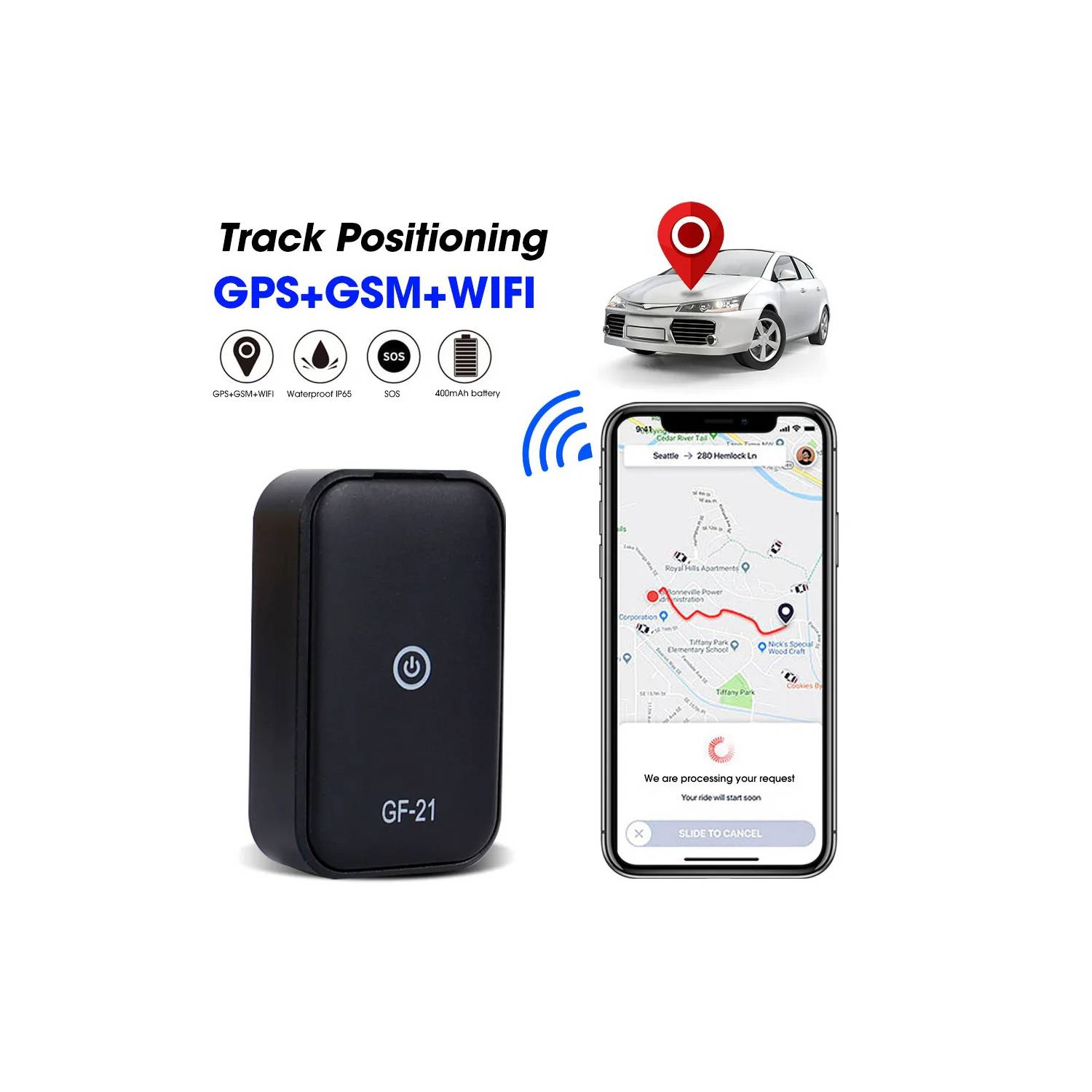Smart Mini GPS rastreador bluetooth antiperdida pack x2 INSPIRA