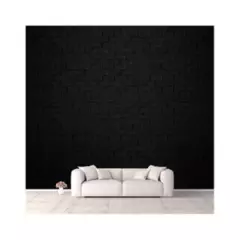 GENERICO - Papel Mural Negra En 3D Espuma Decorativa Adhesiva
