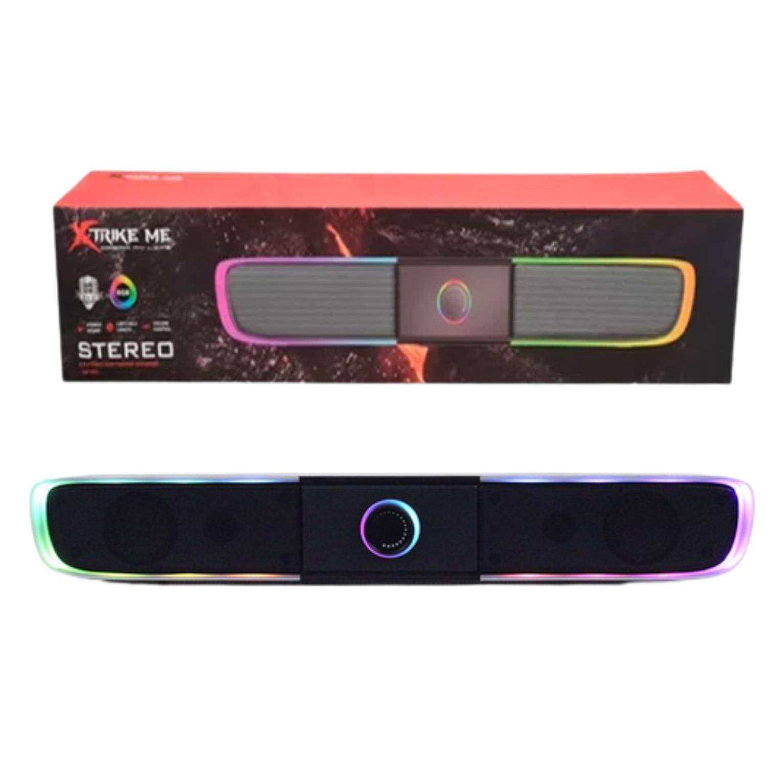 Parlante Gamer Altavoz PC RGB Speaker Barra Sonido Xtrike Me SK-600 XTRIKE  ME