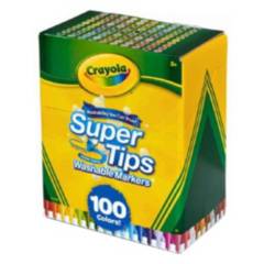 Marcadores Lavables Crayola Super Tips X 100
