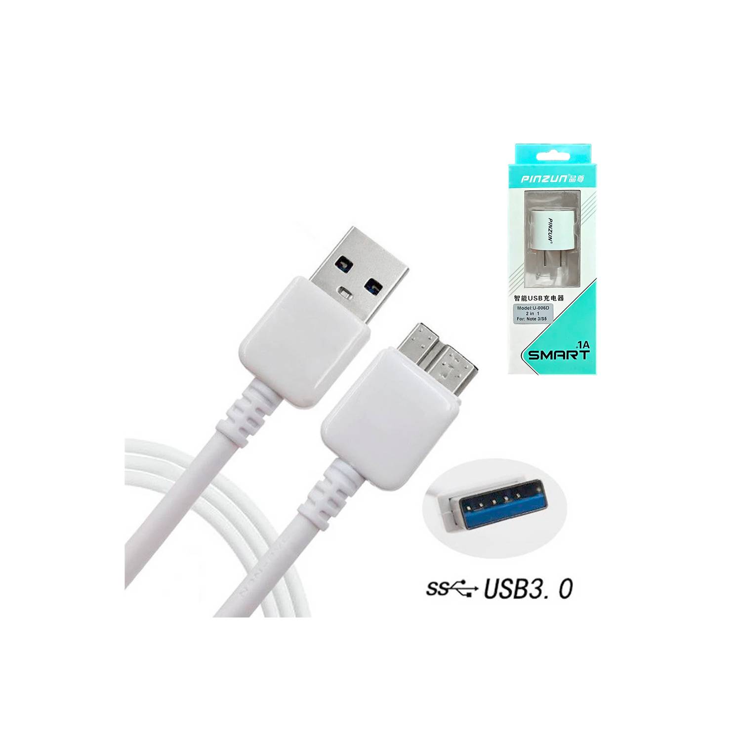 once Pebish negocio Cable Micro USB 3,0 Cargador Para Samsung Galaxy S5 Note3 Carga Rápida OEM  | falabella.com