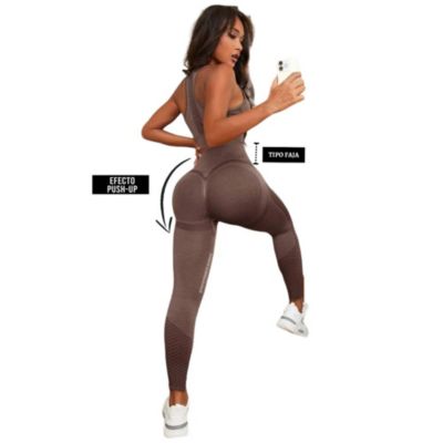 Set Leggins Top Manga Corta Efecto PUSH UP Dama Tipo Shein OEM