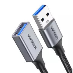 UGREEN - Cable Usb Extension 3.0 (1m) Nylon Premium Reforzado Pc 5gb