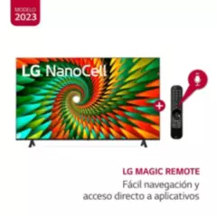 LG - Televisor LG 75" NanoCell UHD 4K Smart  75NANO77SRA 2023