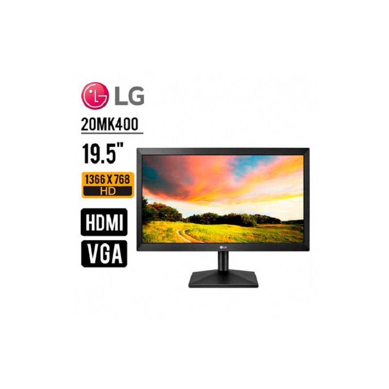 Monitor LED LG 20 pulgadas HDMI VGA 1366 X 768 20MK400H - SMART