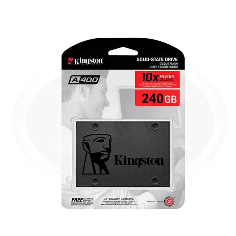 KINGSTON - Kingston Unidad de estado sólido Kingston A400 - 25 Interno - 240GB