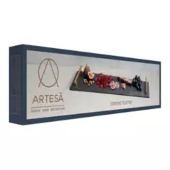 ARTESA - Fuente de servir  con asas de latón 60x15cm