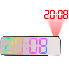 BUYPAL - Reloj Proyector Multicolor Digital Led Arcoiris