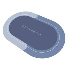 BUYPAL - Tapete De Baño Premium Absorbente Antideslizante Diseño Bathroom