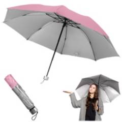 SASHIJA - Paraguas Plegable Sombrilla de Mano para Sol Lluvia K02 RS