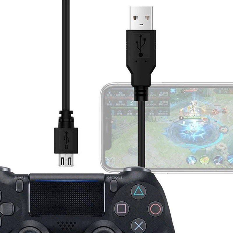 Cable de Carga y Datos para Mando PS4 Dualshock 2 Metros