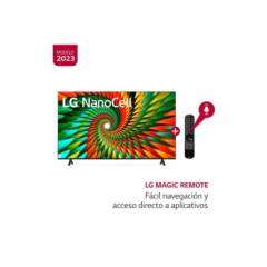 Televisor LG 75" NanoCell UHD 4K Smart 75NANO77SRA 2023