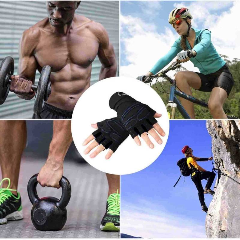 GUANTES DEPORTIVOS PARA GIMNASIO CON MUÑEQUERAS - ALPHA GYM STORE