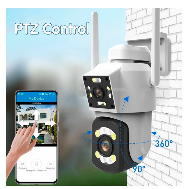 Camara A6 Icsee Ip Exterior Wifi Sensor De Movimiento GENERICO