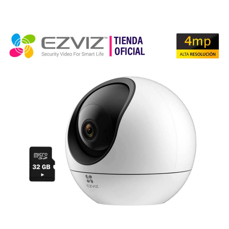 Ezviz cámara seguridad WIFI exterior C6 2K 4MP Noche color Gira 360