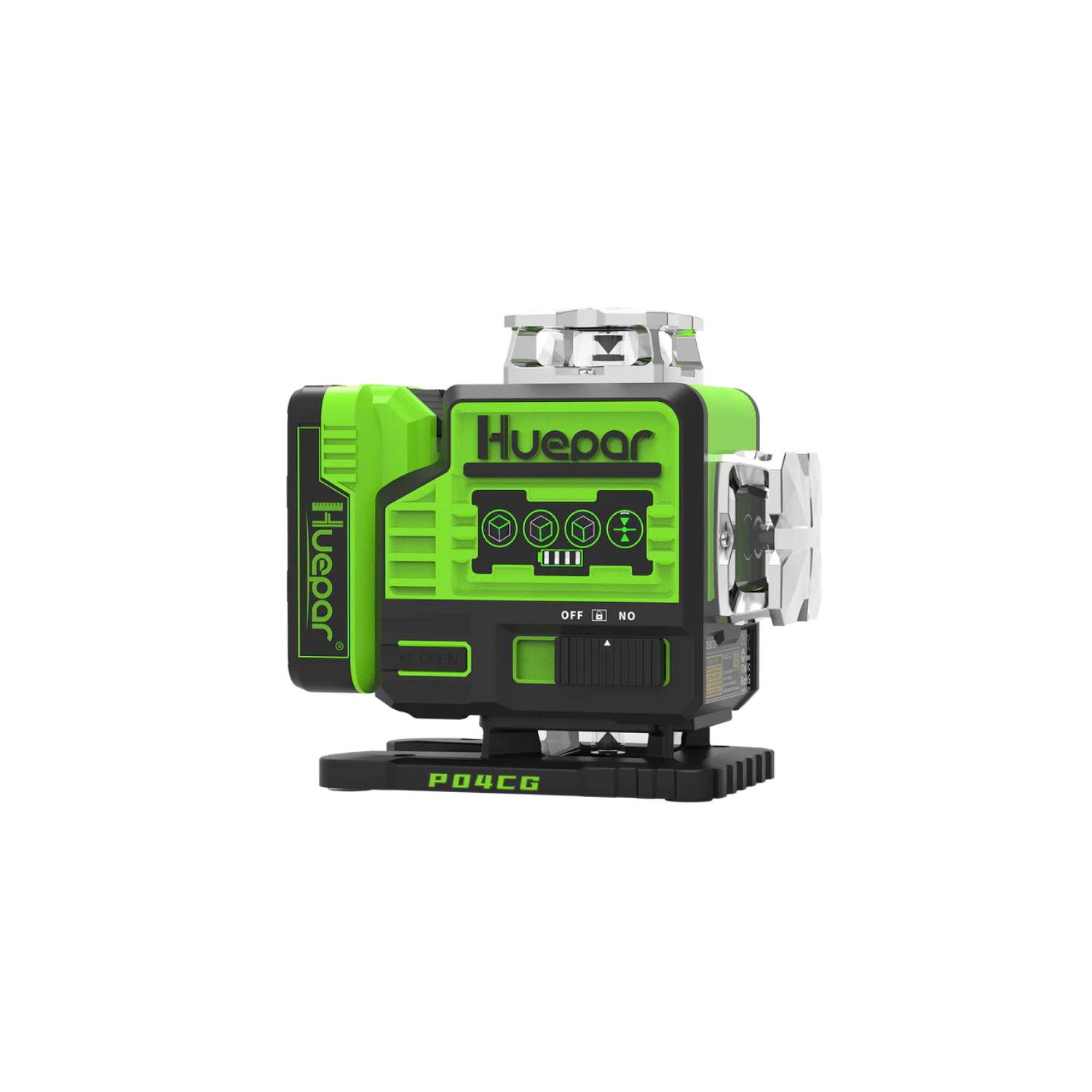 Nivel Laser Verde 4D 16 Líneas Bluetooth + Ctrl Huepar S04CG