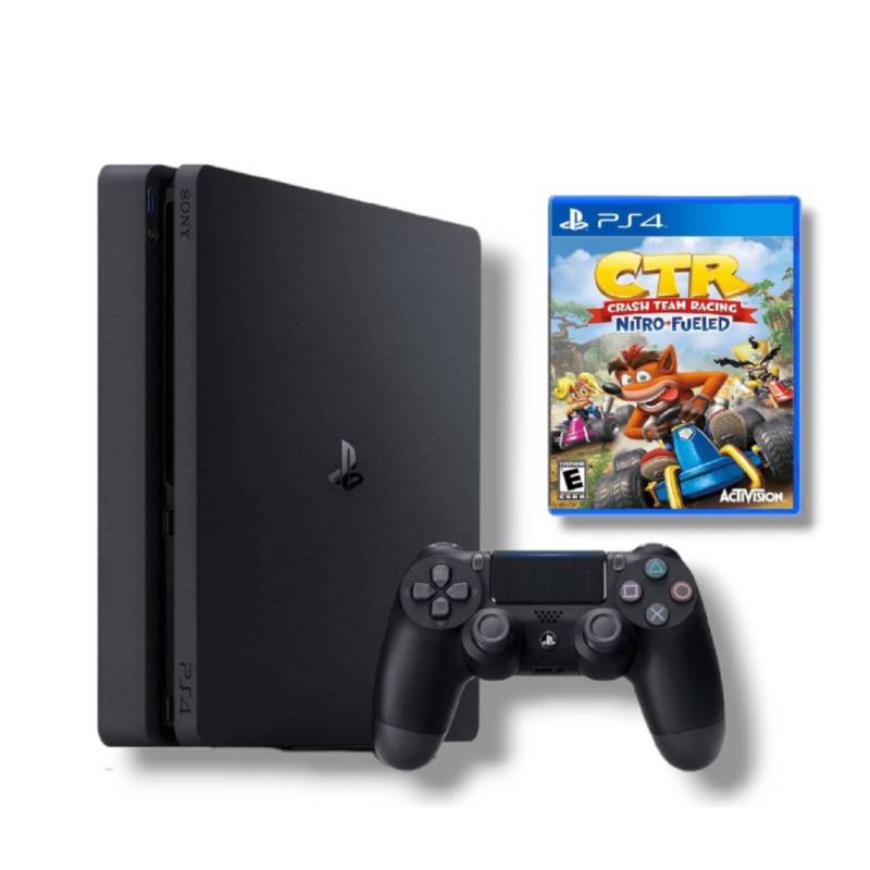 SONY - Consola PS4 Slim 1TB Negro  Crash Team Racing Reacondicionada