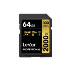 LEXAR - Memoria SD Lexar Professional 64GB - W300mbR260mb 2000x