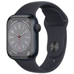 APPLE - Apple Watch Series 8 GPS 41mm Midnight Aluminum Case + Sport Band S/M