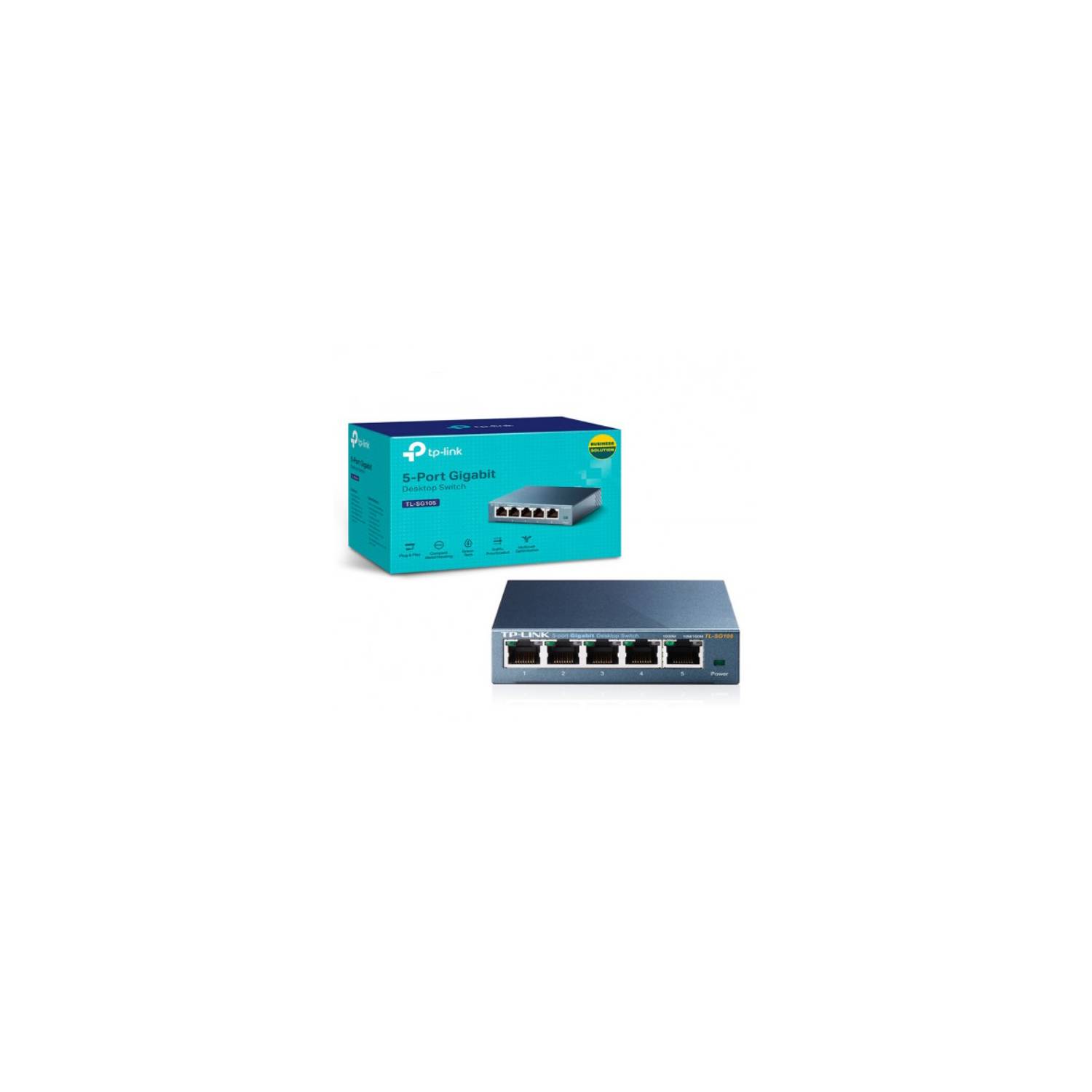 TP-Link SG105 Switch 5 Puertos Gigabit 10/100/1000 Mbps Metálico