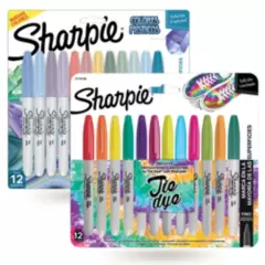 SHARPIE - Pack Marcadores Sharpie Místicos Tie Dye X 24