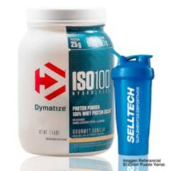 Proteína Dymatize Iso 100 5 lb Hidrolized Vainilla + Shaker