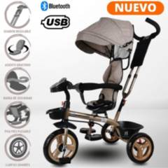 PAWBO - Triciclo Guiador 3 en 1 «PAWSOON» Usb Beige