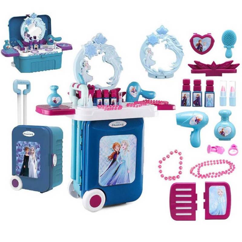 Set De Belleza Frozen Y Maleta 3 En 1 + Accesorios DISNEY