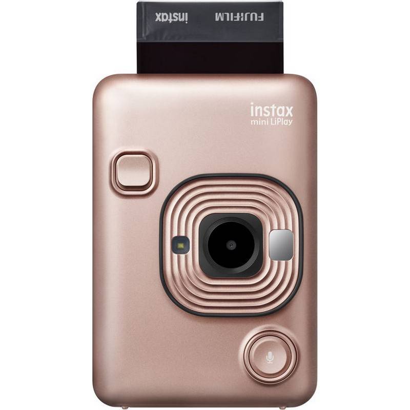 Cámara Híbrida Fujifilm Instax Mini Liplay Oro Rosado
