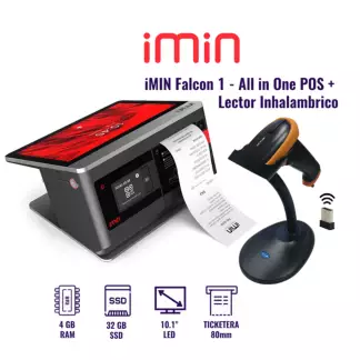 IMIN - iMIN Falcon 1 - All in One POS, 4 GB RAM + Lector Inhalambrico