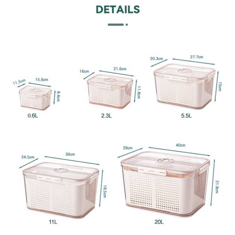 Ripley - SET DE 5 TAPERS HERMÉTICOS DE GRAN CAPACIDAD CON