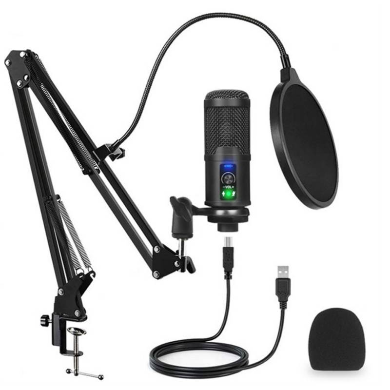 Micrófono Para PC USB Condensador Profesional Para Stream y Podcast  IMPORTADO