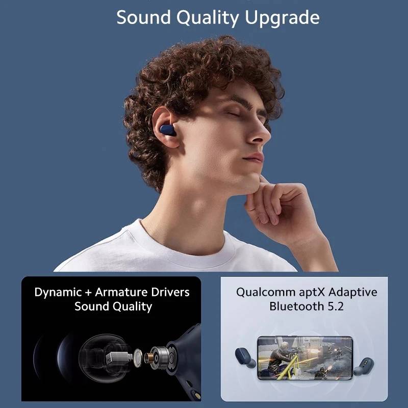 Auriculares Inalambricos Bluetooth In-Ear Xiaomi Redmi Airdots 3 Azul
