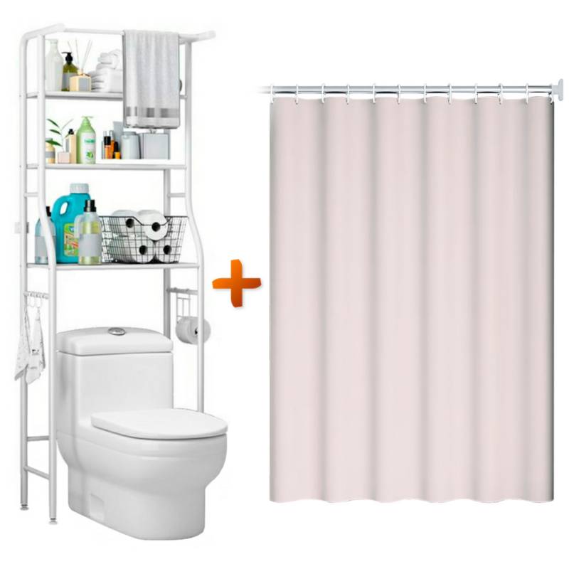 Barra de cortina de ducha extensible para baño 70cm a 120cm GENERICO