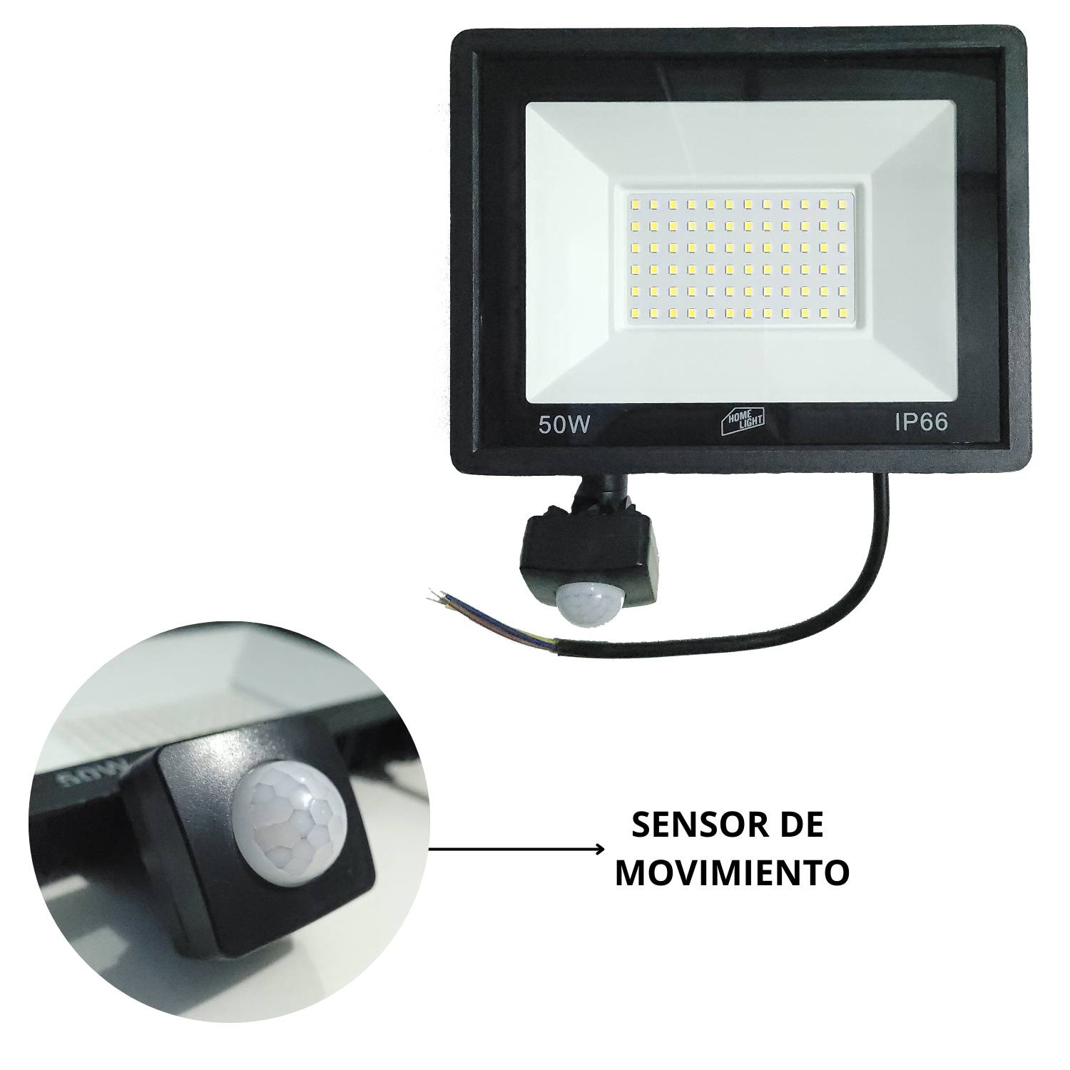 Reflector LED 50W Con Sensor de Movimiento - Led to Go