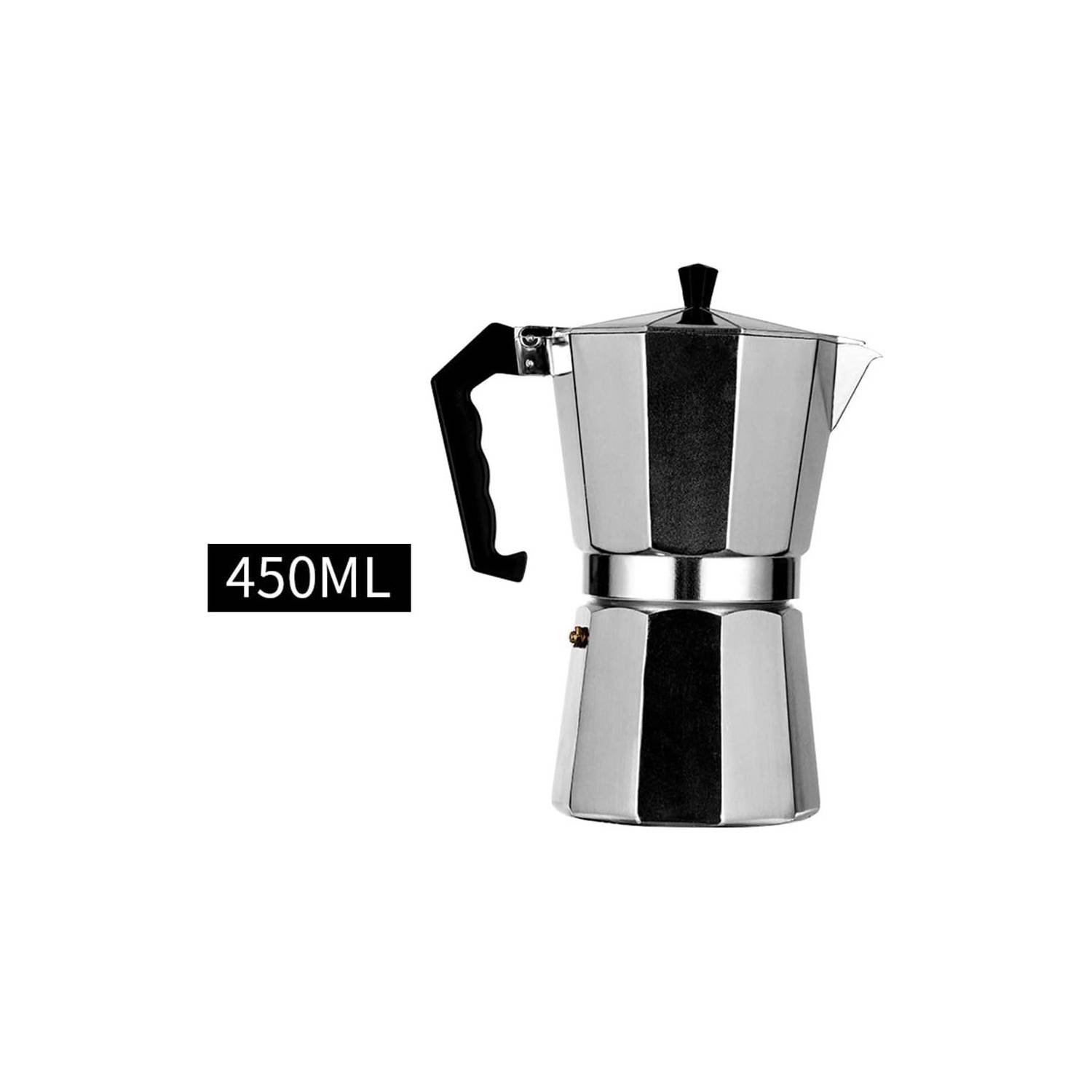 Máquina de café espresso clásica para un gran espresso fuerte con sabor,  cafetera Mocha de espresso aluminosa de estilo italiano, cafetera cubana y  greca