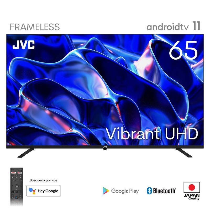 JVC - Televisor JVC Led 65" UHD 4K Smart Tv LT-65KB527 Android 11