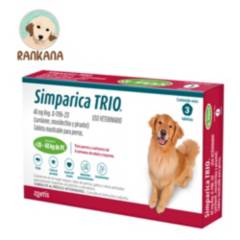 SIMPARICA - Antipulgas Simparica TRIO Perros de 20 a 40 kg x 3 tabletas