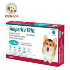 SIMPARICA - Antipulgas Simparica TRIO Perros de 10 a 20 kg x 3 tabletas