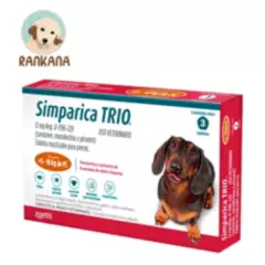SIMPARICA - Antipulgas Simparica TRIO Perros de 5 a 10 kg x 3 tabletas