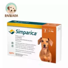 SIMPARICA - Antipulgas Simparica para Perros de 5 a 10 kg x 3 tabletas