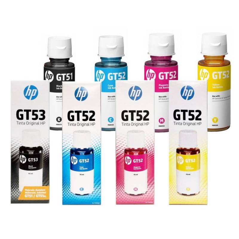 HP - KIT DE 4 TINTAS HP GT53 (GT51) / GT52