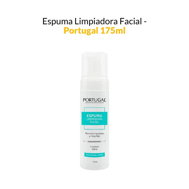 2 Espuma Limpiador Facial - Portugal 175ml GENERICO